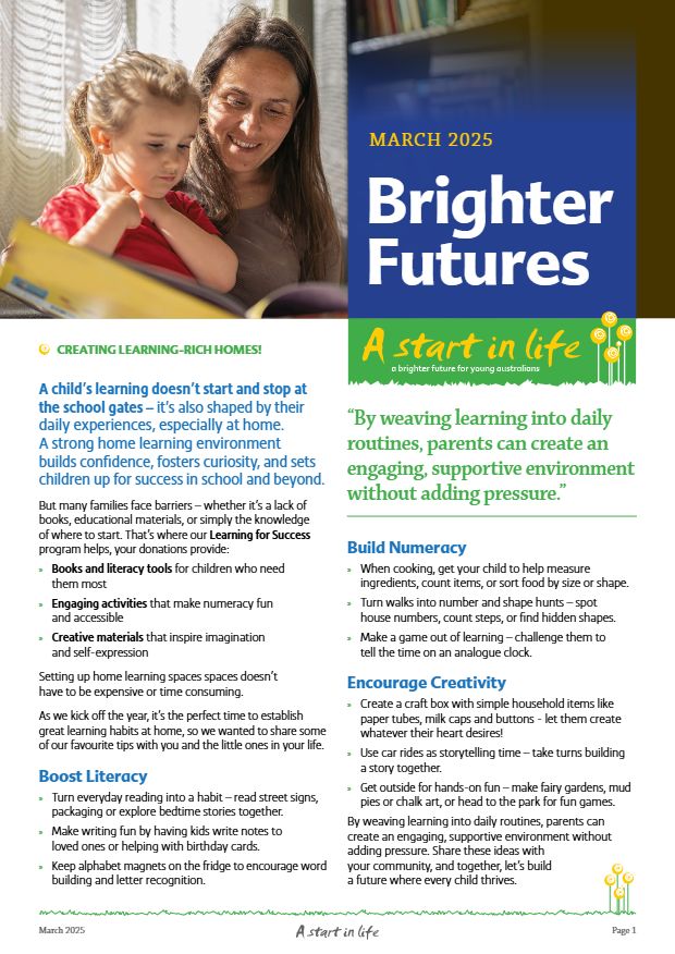 Cover of Brighter Futures, March 2025