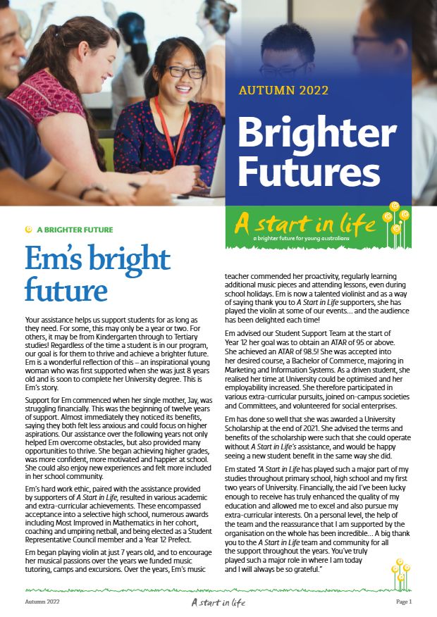 Cover of Brighter Futures, Autumn 2022