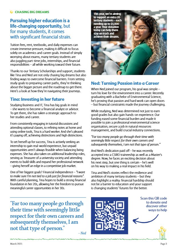 Page 3 of Brighter Futures, March 2025