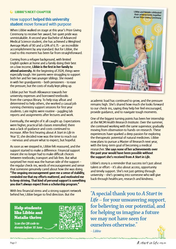 Page 2 of Brighter Futures, June 2025