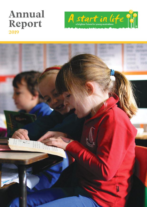 Cover of the A Start in Life Annual Report 2019