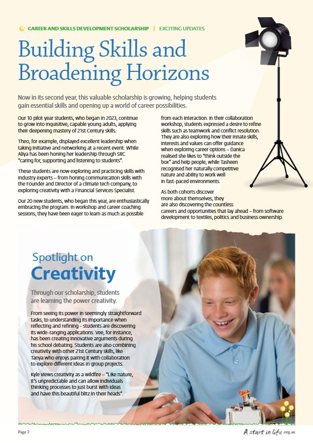 Page 2 of Brighter Futures, December 2024