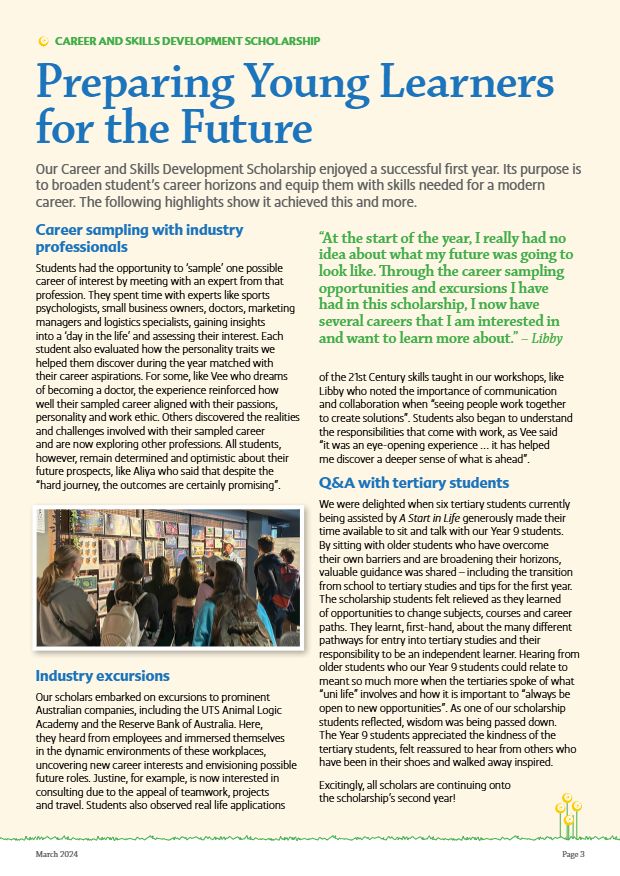 Page 3 of Brighter Futures, March 2024