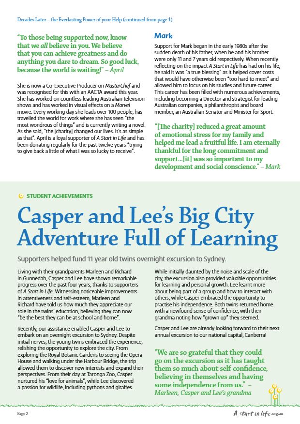 Page 2 of Brighter Futures, March 2024