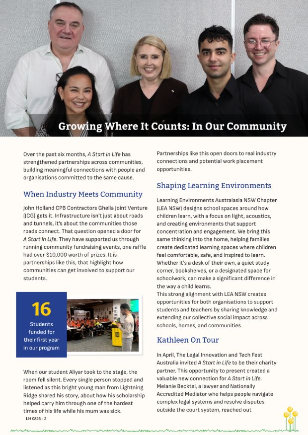 Page 2 of Brighter Futures, August 2026