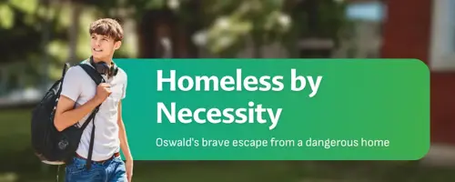 Oswald, a student supported by A Start in Life through Career and Skills Development mentoring