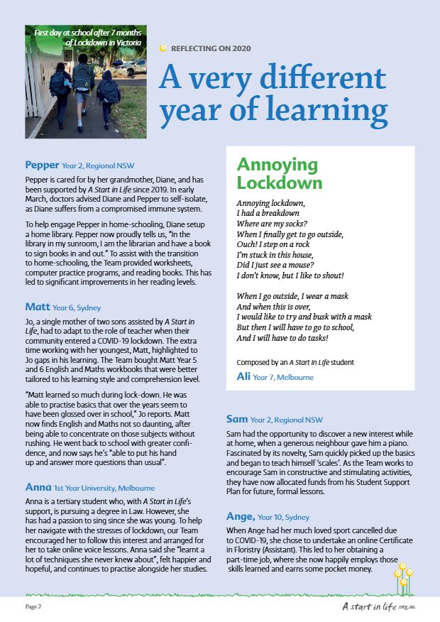 Page 2 of Brighter Futures, Summer 2021