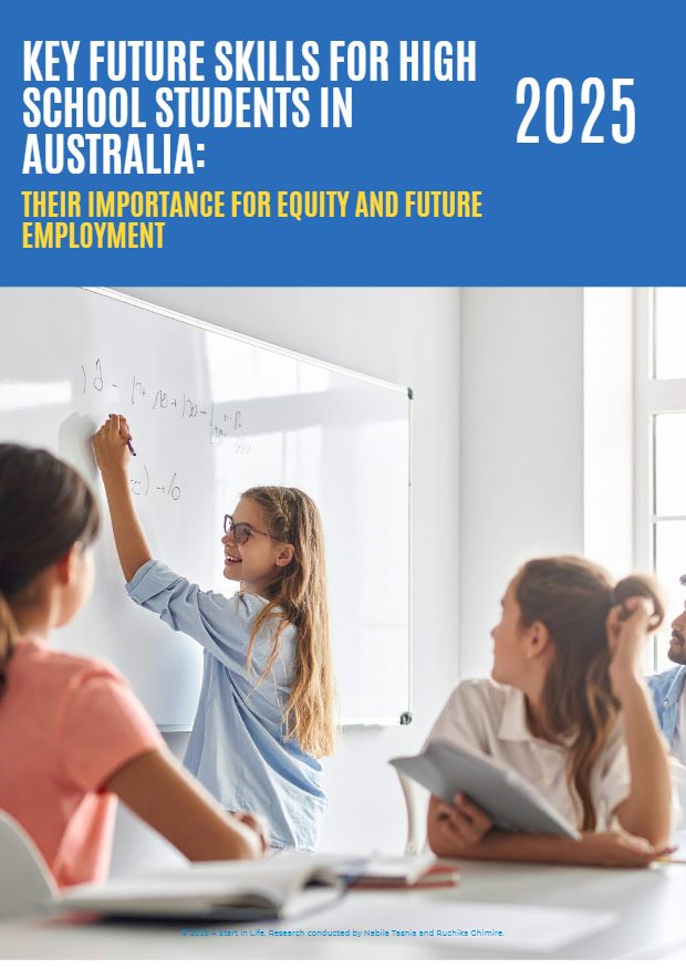 Cover of the Future Skills report, Key Future Skills for High School Students in Australia